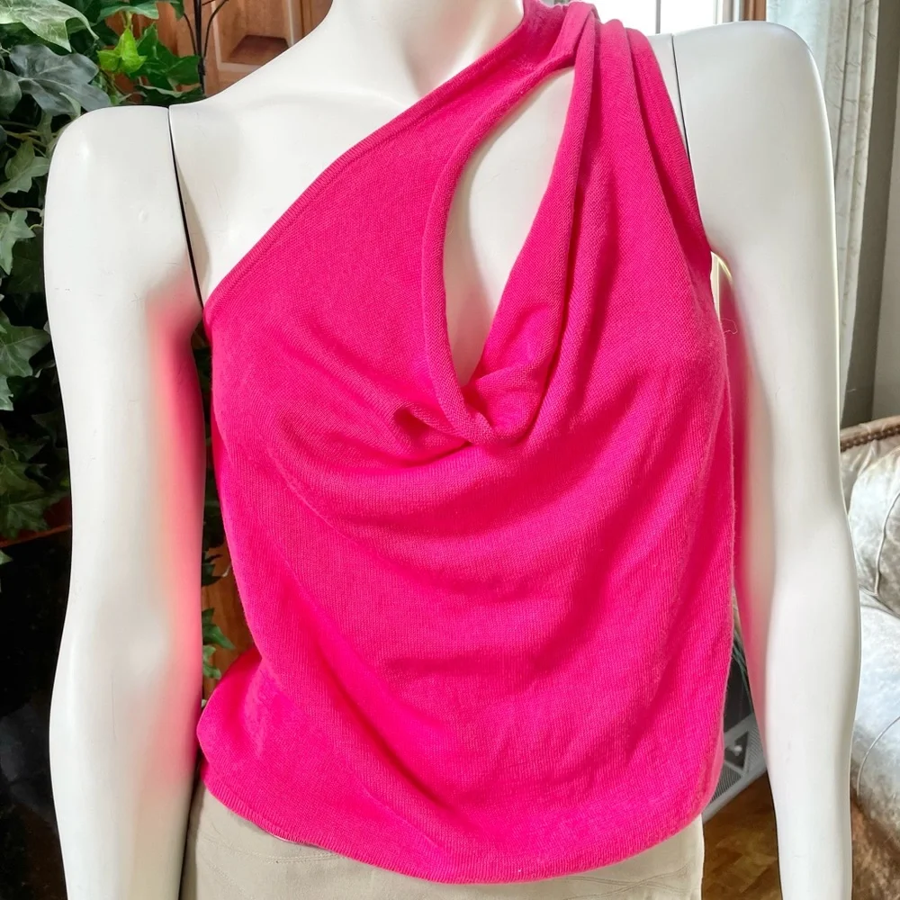 New with tags ETCETERA RIO SLEEVELESS KNIT TOP PINK Super Versatile. Sz MED - Picture 8 of 13